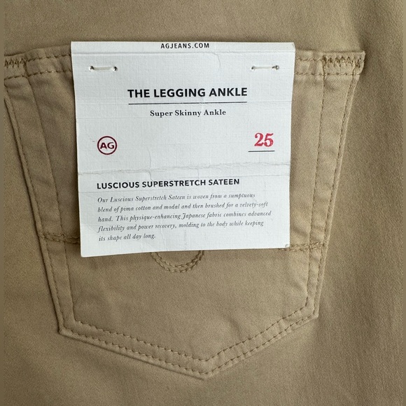 AG Adriano Goldschmied The Legging Ankle Sateen Jeans - 25 Regular - Picture 12 of 16
